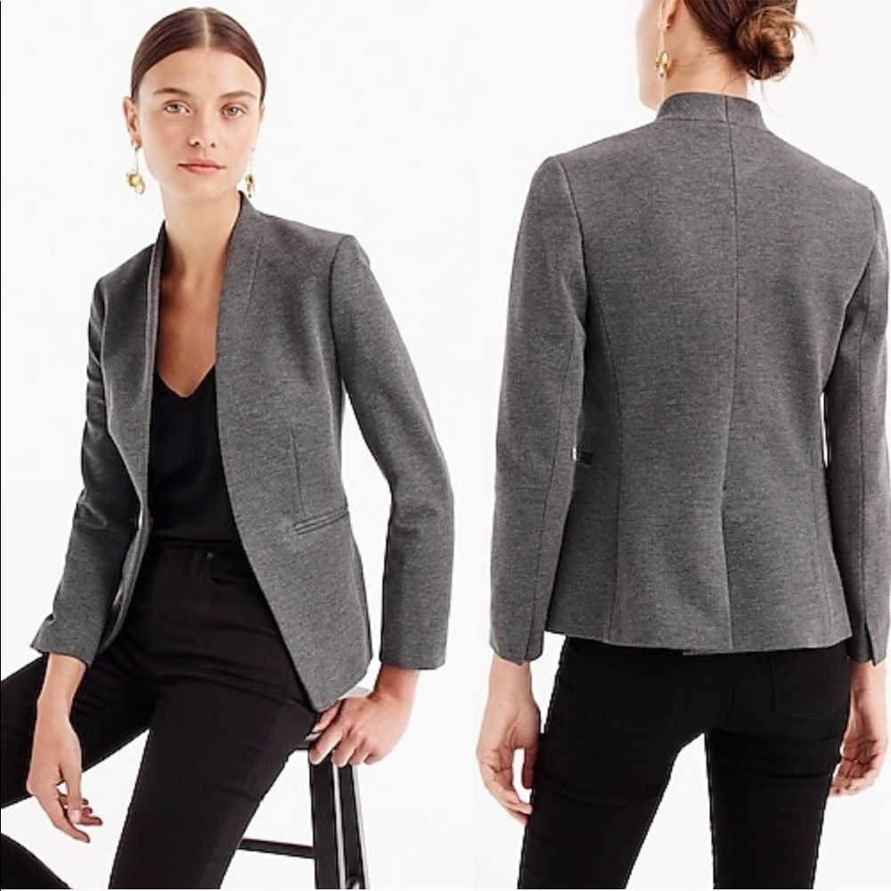 J. Crew Going Out Blazer In Stretch Twill Grey